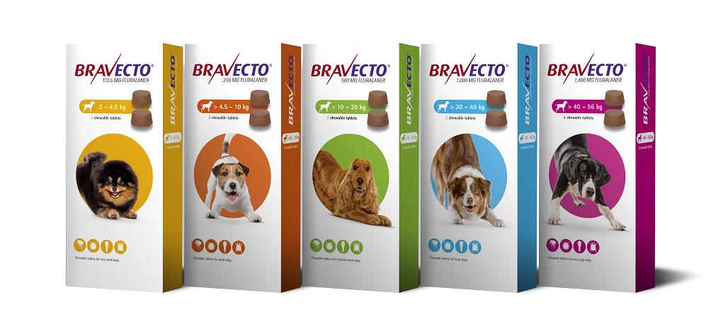 Bravecto chewable tablets for dogs